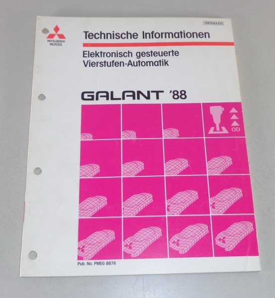 Werkstatthandbuch Technische Info Mitsubishi Galant E 30 Vierstufen-Automatik