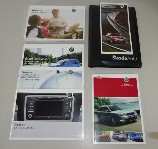 Owner's Manual / Handbook + Wallet Skoda Octavia II Typ 1Z from 11/2008