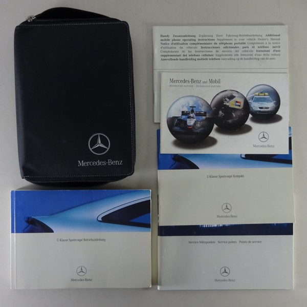Bordmappe + Betriebsanleitung Mercedes-Benz Sportcoupé Typ CL203 Stand 01/2003