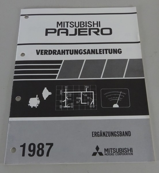 Werkstatthandbuch Mitsubishi Pajero L040 Elektrik Ergänzung ab Baujahr 1987