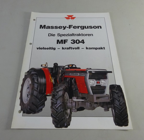 Prospekt Programmübersicht Massey Ferguson Spezialtraktoren MF 304 / MF 304 S/F