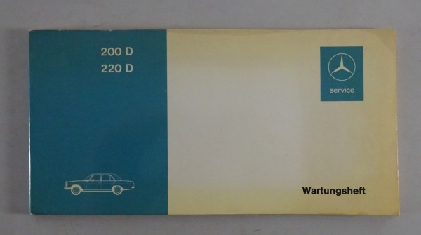 Scheckheft / Wartungsheft blanko Mercedes Benz /8 200 D / 220 D W115