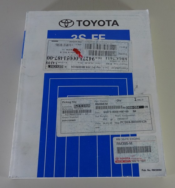Werkstatthandbuch Toyota Motor 3S-FE für Toyota Celica / Corona von 10/1993