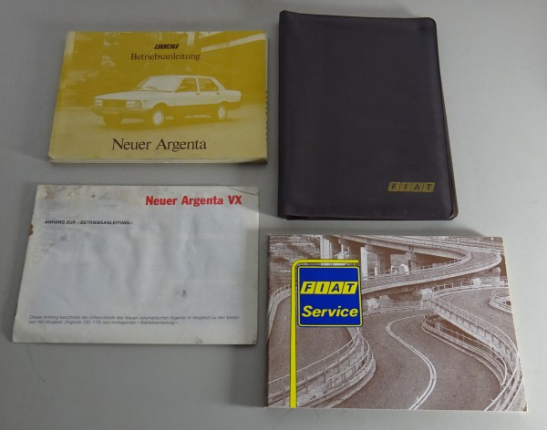 Bordmappe + Betriebsanleitung / Handbuch Fiat Argenta VX Stand 04/1983