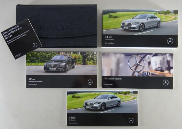 Styrelsemappa + Instruktionsbok Mercedes-Benz S-Klass W223 + hybrid från 2021