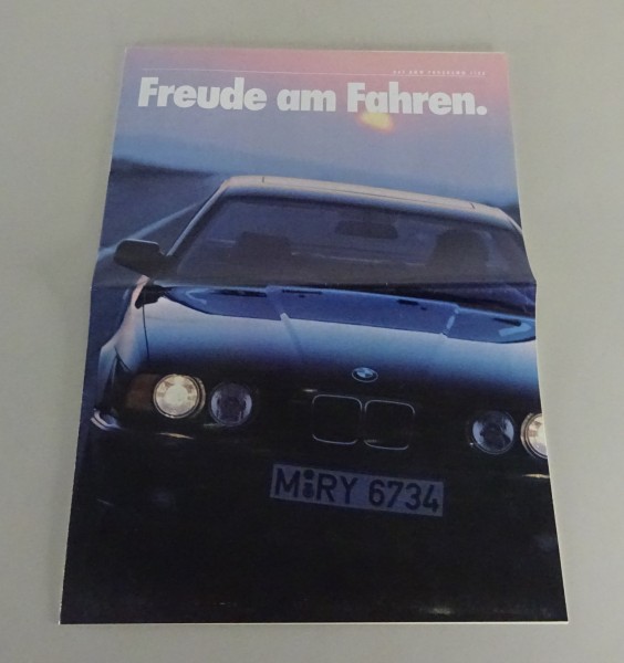 Prospekt BMW E30 / E34 / Z1 / E24 / E32 inkl. M3 / M5 + M 635 CSi Stand 01/1988
