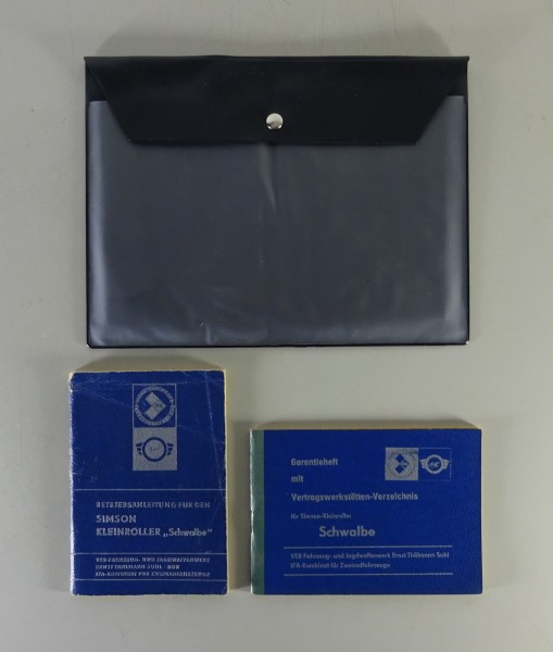 Bordmappe + Betriebsanleitung Simson Schwalbe KR 51/1 / F / K Stand 01/1975