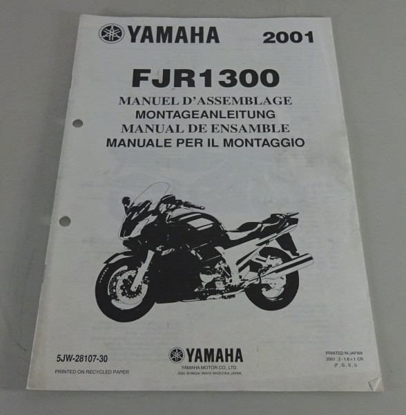 Montageanleitung / Set Up Manual Yamaha FJR 1300 Stand 2001