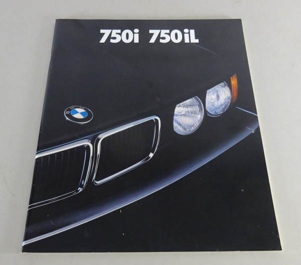 Großprospekt / Broschüre BMW 7er E32 750i / 750iL V12 Stand 02/1987