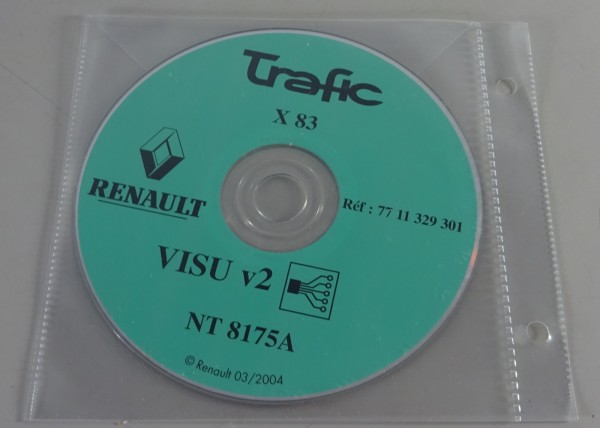 Elektrische Schaltpläne auf CD Renault Trafic X83 von 03/2004