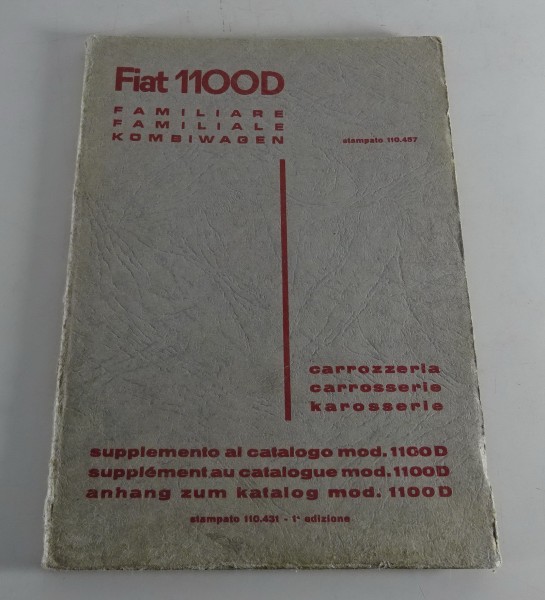 Teilekatalog Fiat 1100 D Familiare Kombi - Karosserie Stand 06/1963