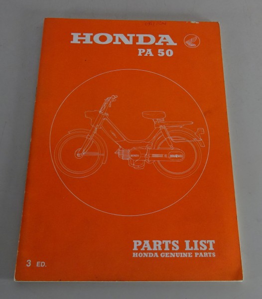 Ersatzteilkatalog / Parts Catalog Honda Mofa PA 50 - 3. ED Stand 05/1978