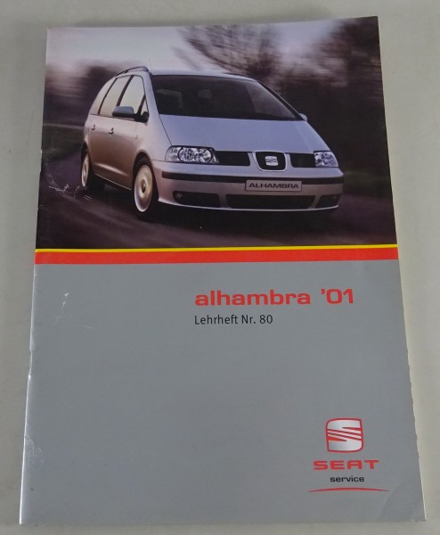 SSP / Kundendienst Lehrheft Nr. 80 Seat Alhambra ´01 Stand 04/2000