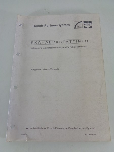 Werkstatthandbuch von Bosch für Mazda Xedos 6 Stand 12/1994