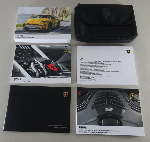 Folder pokladowy + instrukcja obslugi Lamborghini Urus V8 SUV Status 01/2021