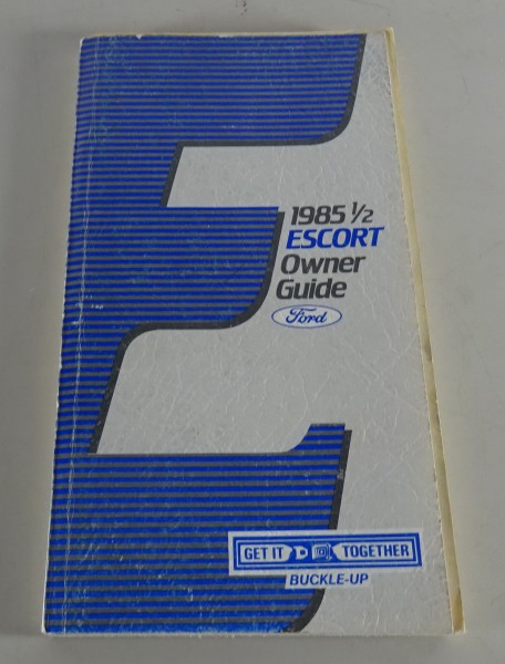 Owner´s Manual / Handbook Ford Escort USA von 1985