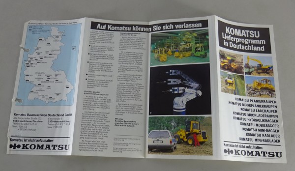 Broschüre/ Prospekt Komatsu Lieferprogramm in Deutschland