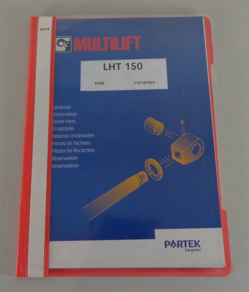 Teilekatalog / Parts list Multilift LHT 150 Hakengerät von 1998