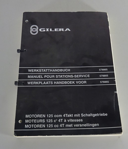 Werkstatthandbuch Gilera Motoren 125 ccm 4Takt mit Schaltgetriebe Stand 04/1999