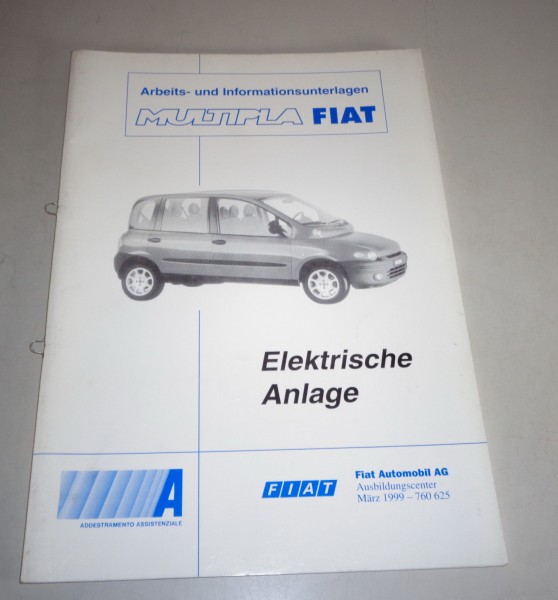 Schulungsunterlage Fiat Multipla Elektrische Anlage von 03/1999