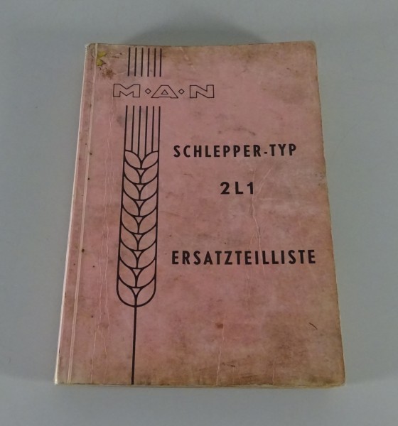 Teilekatalog / Ersatzteilliste MAN Traktor Typ 2L1