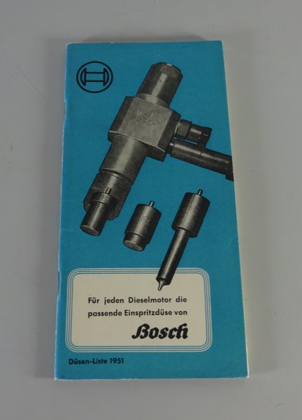 Katalog Bosch Einspritzdüsen für Diesel-Nutzfahrzeuge Stand 01/1951