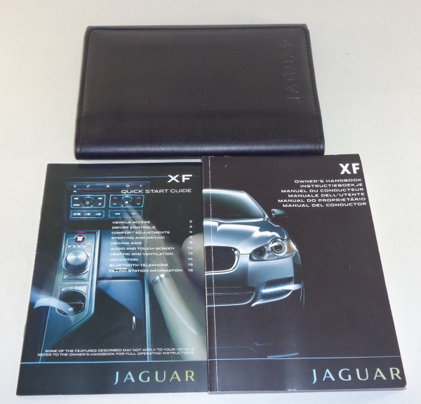 Owner's manual + wallet Jaguar XF Typ X250 von 2009