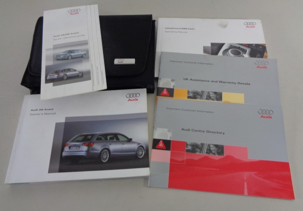 Owner's Manual + Wallet Audi A6 Avant Typ C6 Petrol and Diesel from 05/2006