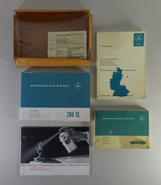 Bordmappe + Betriebsanleitung Mercedes-Benz 280 SL Pagode R113 Stand 05/1970
