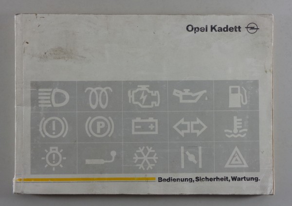 Betriebsanleitung Opel Kadett E von 12/1988