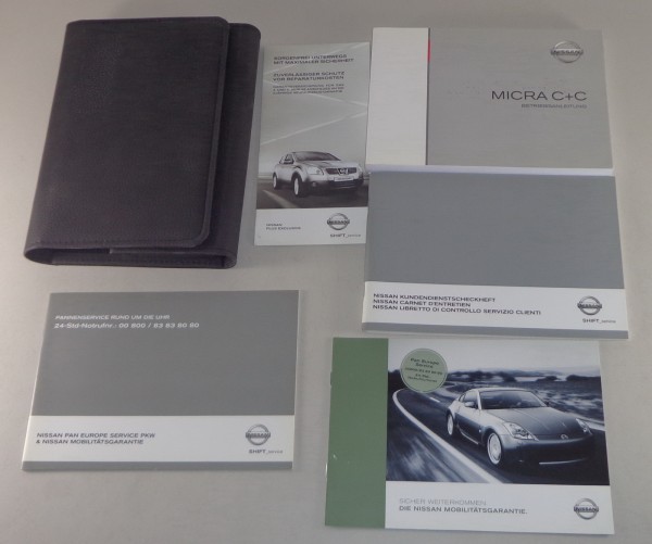 Bordmappe mit Betriebsanleitung Nissan Micra Cabrio C+C Stand 2007