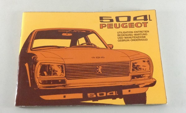 Betriebsanleitung / Handbuch Peugeot 504 Stand 03/1974