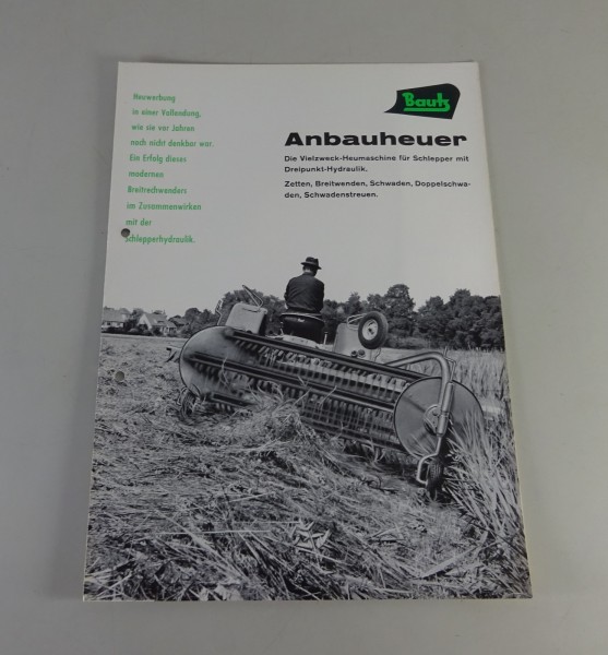 Prospekt / Broschüre Bautz Anbauheuer / Schwader Stand 02/1968