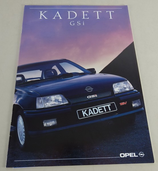 Prospekt / Broschüre Opel Kadett E GSI Stand 08/1990