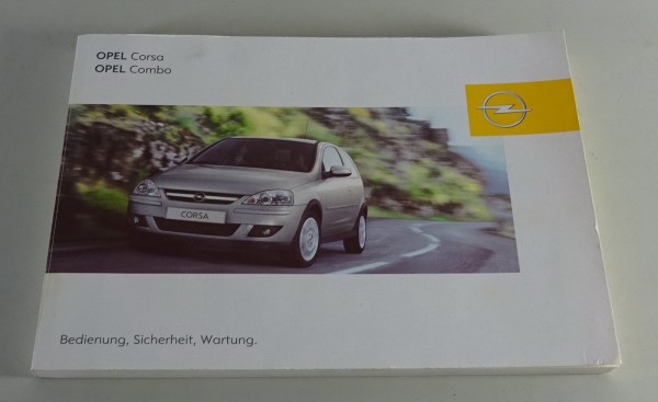 Betriebsanleitung / Handbuch Opel Corsa C / Combo C Stand 08/2003