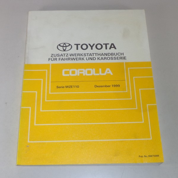 Werkstatthandbuch Toyota Corolla Nachtrag Stand 12/1999