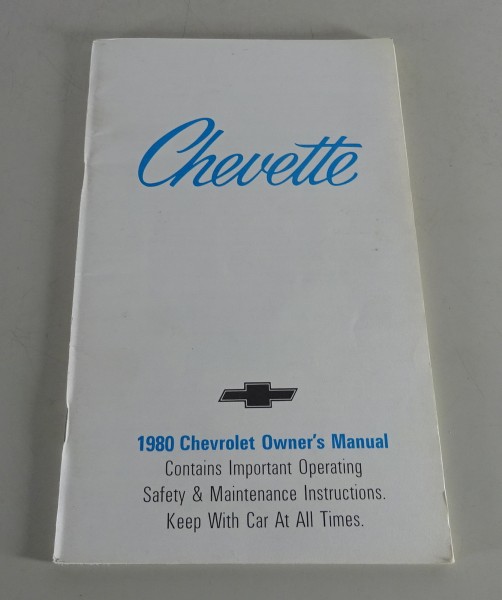 Owner´s Manual / Handbook Chevrolet Chevette Stand 1980