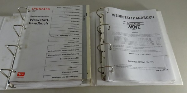 Werkstatthandbuch + Nachtrag Daihatsu Move L 901 / L901, Stand 1998 / 1999