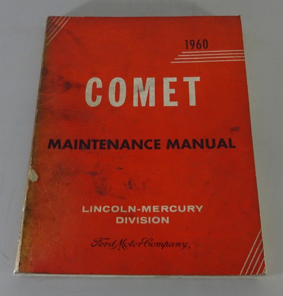 Maintenance Manual Mercury Comet from 1960
