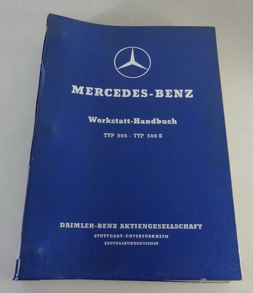 Werkstatthandbuch Motor Mercedes-Benz W186 Adenauer 300 / c / W188 300 S, 300 SC
