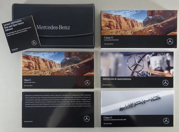 Carpeta de a bordo + instrucciones de uso Mercedes Benz G-Klasse W463 + AMG´2020