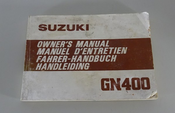 Betriebsanleitung / Handbuch Suzuki GN 400 Softchopper Stand 02/1980