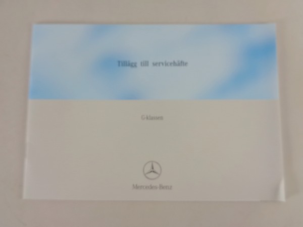 Scheckheft Erweiterung Mercedes Benz G-Modell W463 von 05/2004 Schwedisch