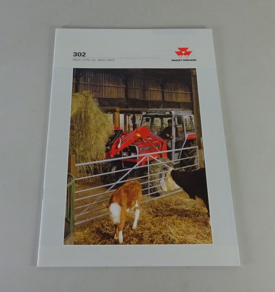 Prospekt / Broschüre Massey Ferguson Traktor MF 302 47 - 80 PS Stand 1994