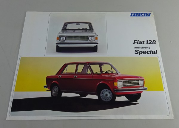 Prospekt / Broschüre Fiat 128 Special Stand 08/1974
