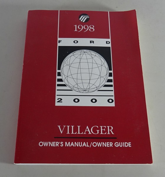 Owner´s Manual / Handbook Mercury Villager Stand 2000