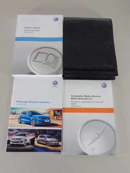 Owner's Manual / Handbook + Wallet VW Passat B8 Type 3G printed 05/2015