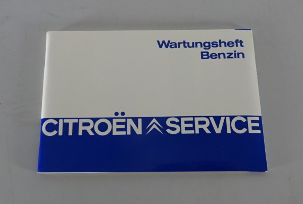 Scheckheft / Serviceplan blanko Citroen 2CV, BX, CX, Visa, LN Benzin von 09/84