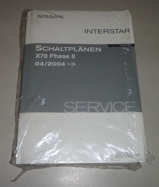 Werkstatthandbuch Elektrik / Elekt. Schaltpläne Nissan Interstar X70 04/2004