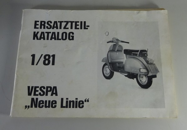 Teilekatalog / Ersatzteilliste Piaggio Vespa PX 80 / 125 / 150 / 200 von 1981